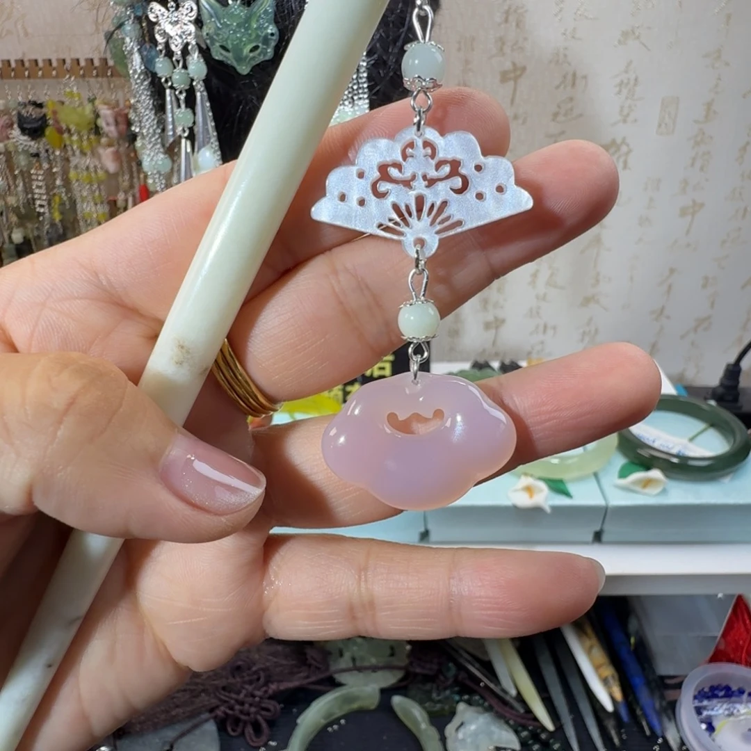 未镶嵌岫玉发簪福利款