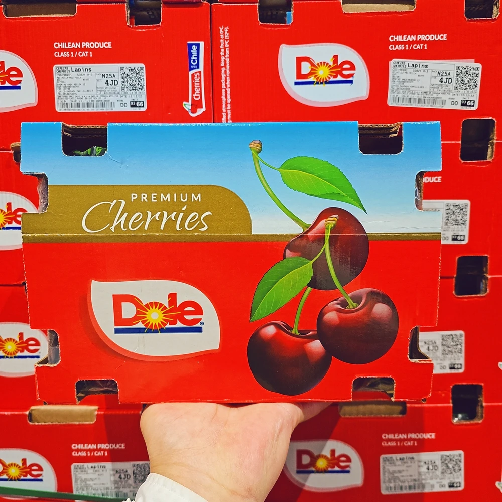 【高端-红色盒】智利空运桑提娜车厘子2JD5斤【仅京津冀】内附果径卡