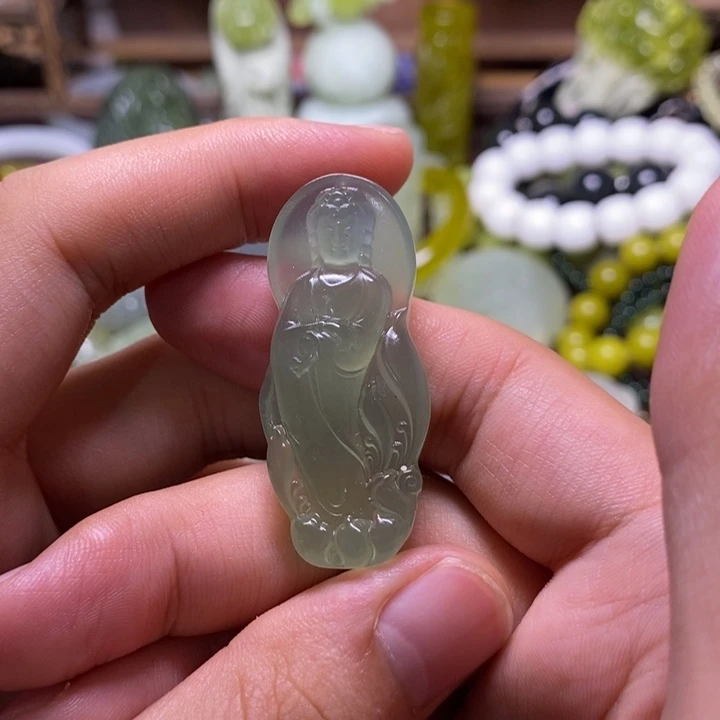 岫玉未镶嵌岫玉颈饰