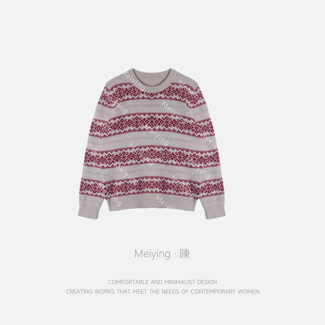 Meiying-"赴约屿音"美丽舒适羊毛针织衫YA5QZ033