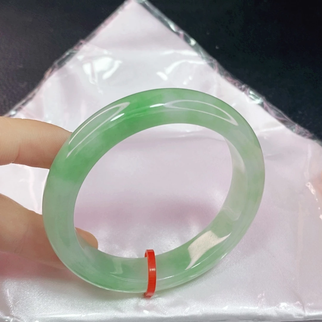 未镶嵌手镯翡翠53.3正圈