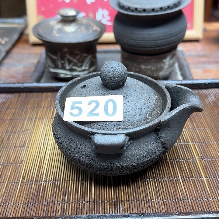 纯手工制作粗陶茶具