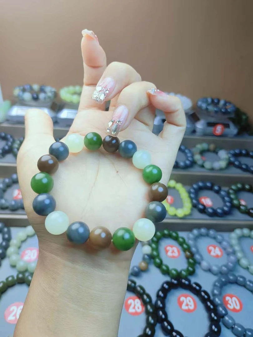 和田玉多宝手串卡12