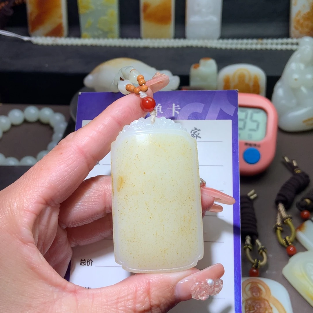 和田玉挂件未镶嵌旧**途