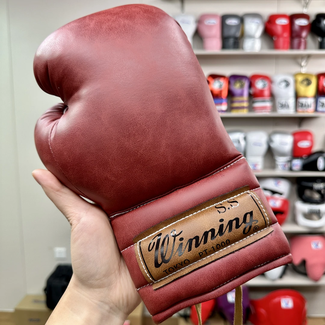 Q18 winning复古拳套面包拳套拳击格斗比赛训练实战泰森拳套成人