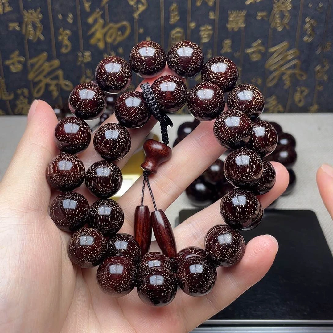 檀香紫檀（小叶紫檀）1.5 30颗 双圈 爆满金星