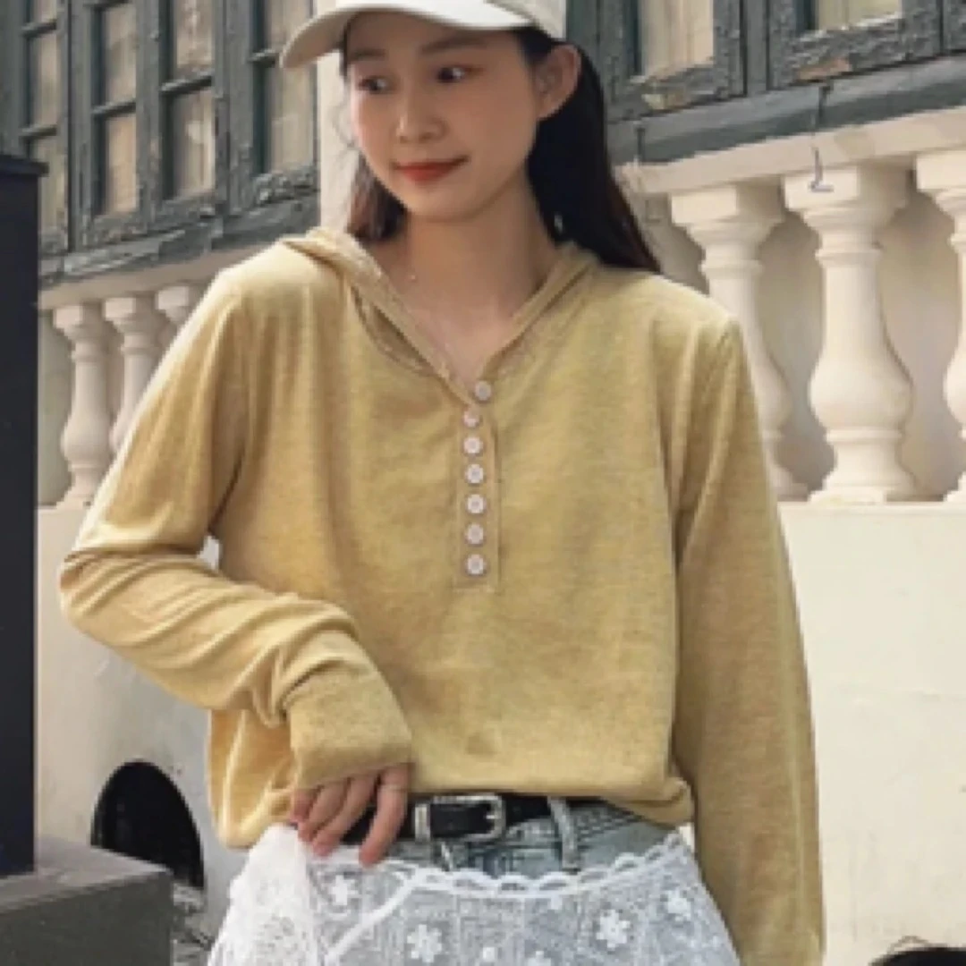 镂空钩花连帽针织衫