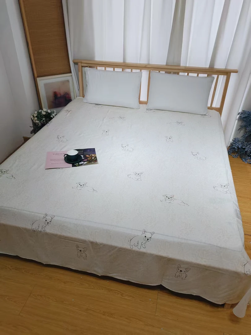 莱赛尔天丝印花双人床单245*250微瑕～K120