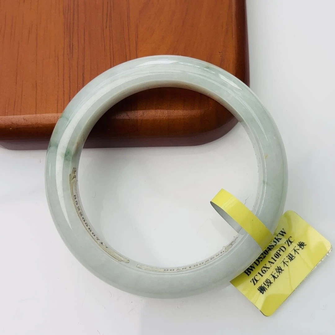 【秋姐翡翠】天然A货翡翠手镯55.8圈&D2-25