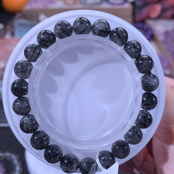 水晶手链银S925镶嵌8m