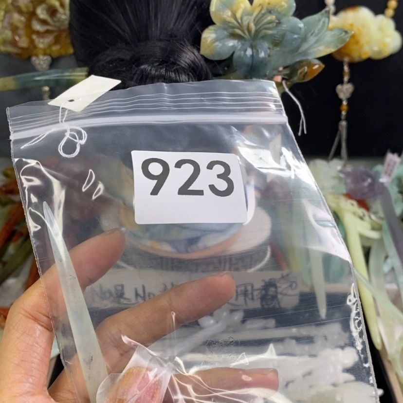 【闪购商品】岫玉发饰合金暖**木