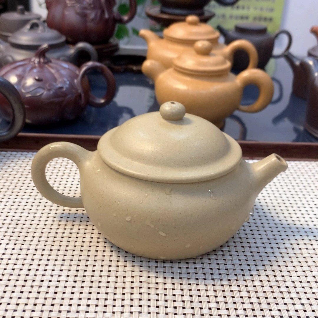 茶壶紫砂宜兴原矿本绿240cc