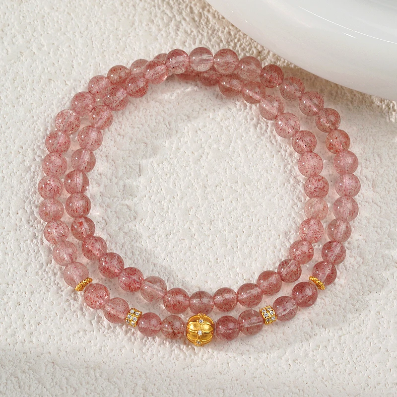 【贵缘引力】草莓晶手串925（天然珠宝多样性发其一）