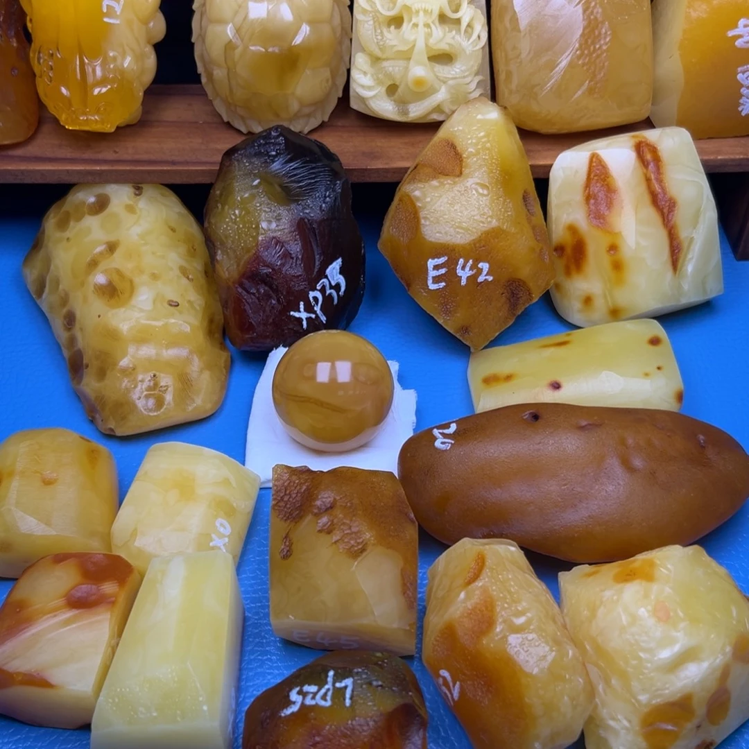 定制琥珀未镶嵌琥珀蜜蜡