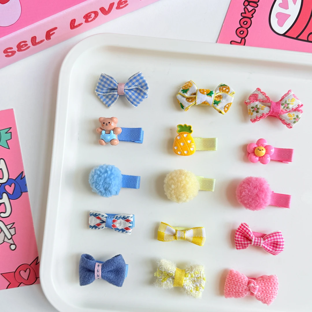 可爱超甜宝宝全包布发夹不伤发婴儿扎小啾啾发夹小月龄女儿童头饰