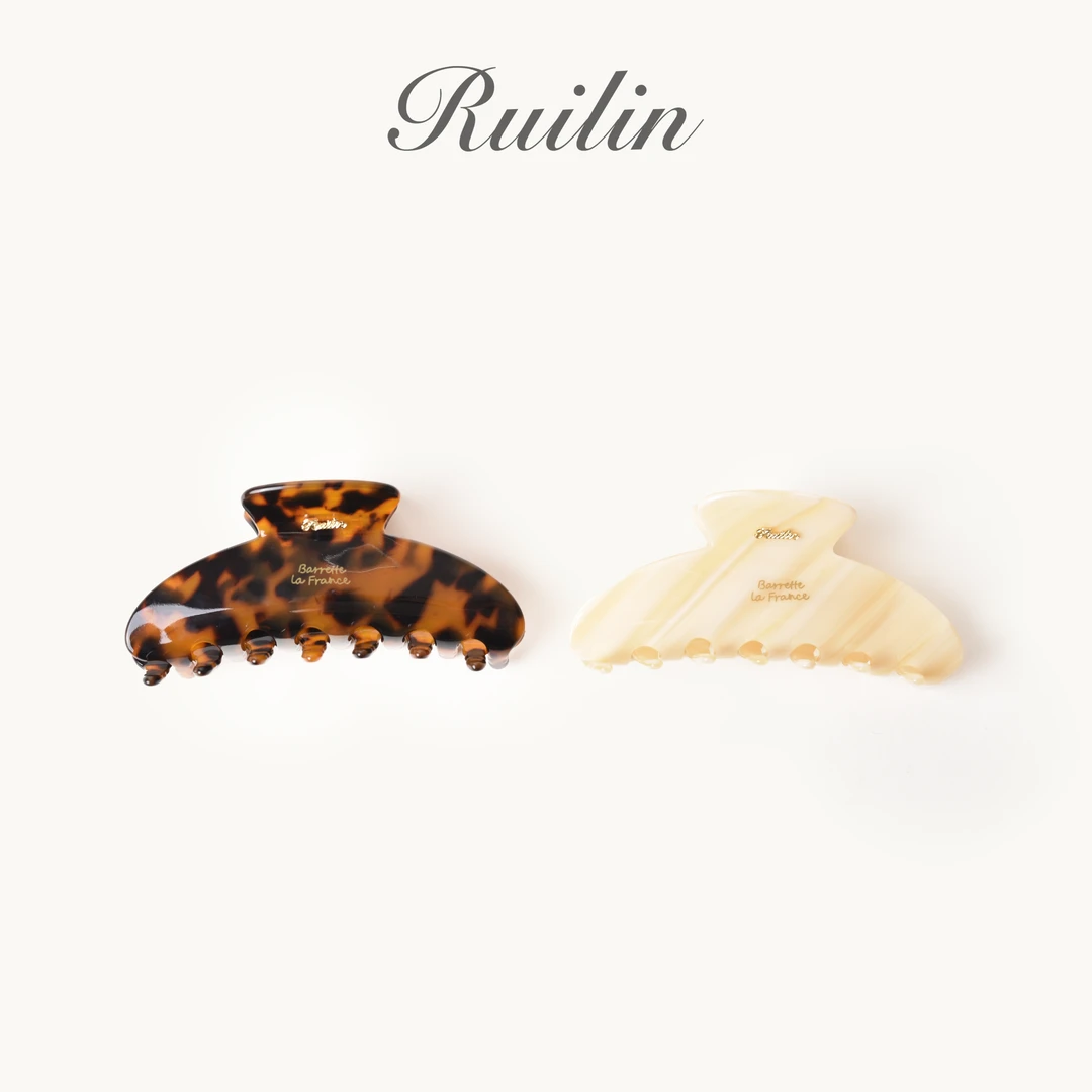 RUILIN【牛奶太妃糖】发夹法式发卡百搭时尚气质