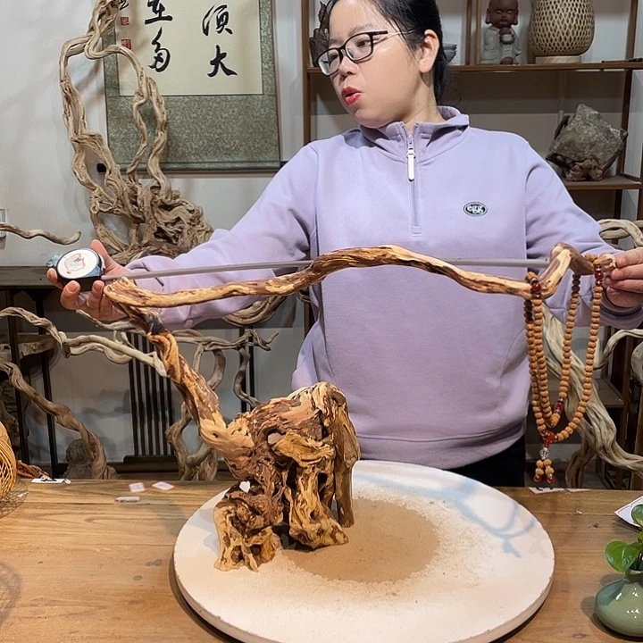 香榧木杜鹃根根艺摆件