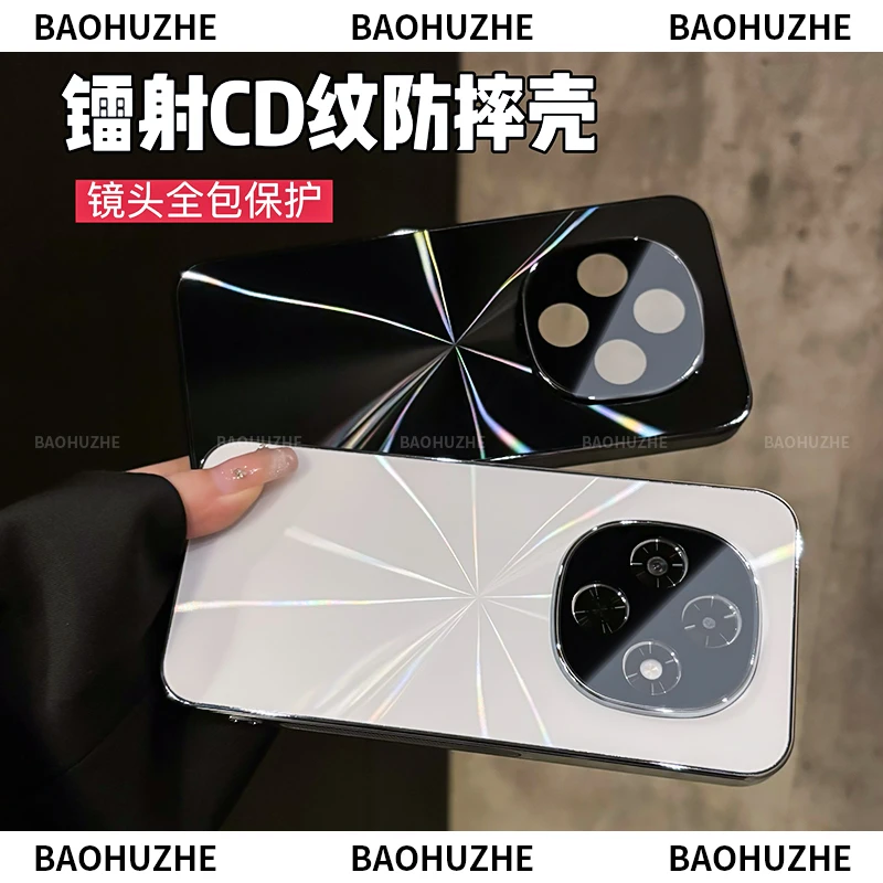 CD纹镭射电镀适用于oppoA6pro防滑条镜头全包保护手机壳高级防摔