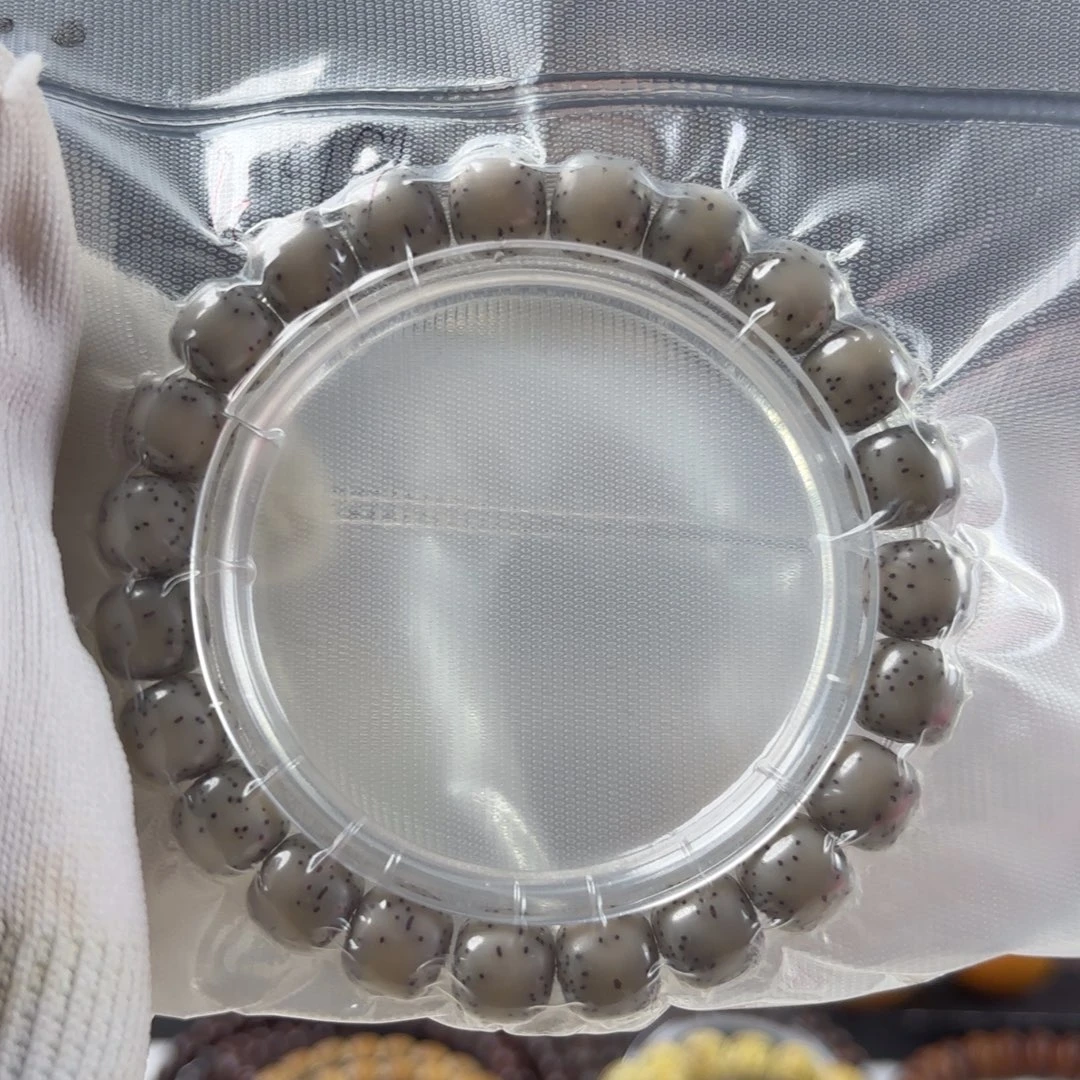 手串星月菩提大留白灰冰二