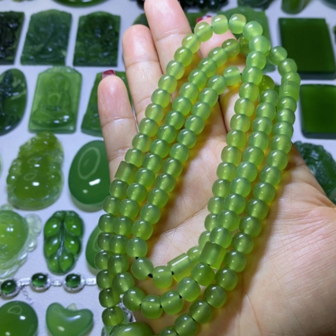 【闪购商品】蛇纹石玉手链未镶嵌蝶****6