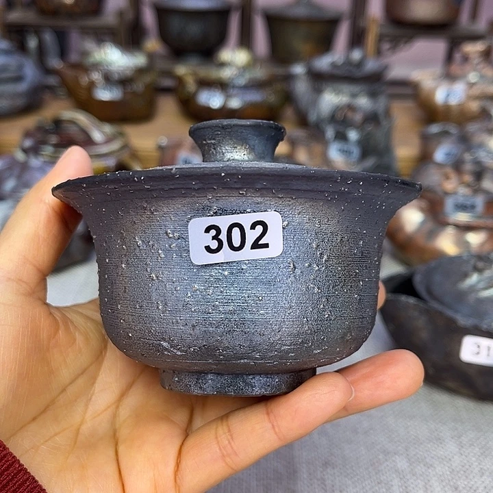 裸柴烧陶瓷手工茶器