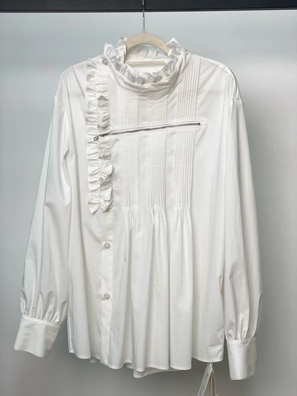 【CPT】小众设计师时尚拼接宫廷风衬衫