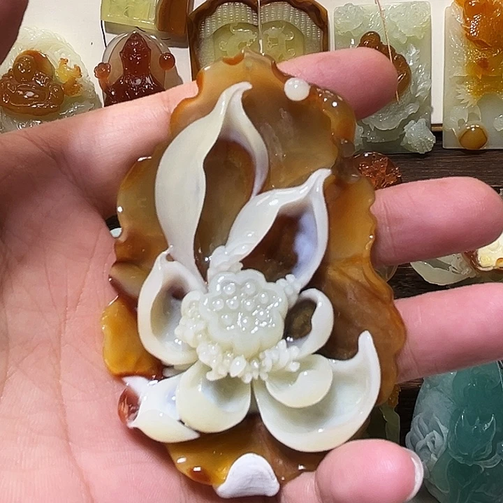 岫玉未镶嵌吊坠(不含链)