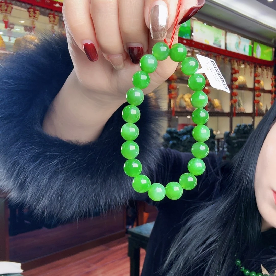 和田玉（碧玉）手链未镶嵌