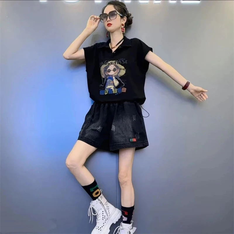 X5夏款六个色卡通印花三色短袖