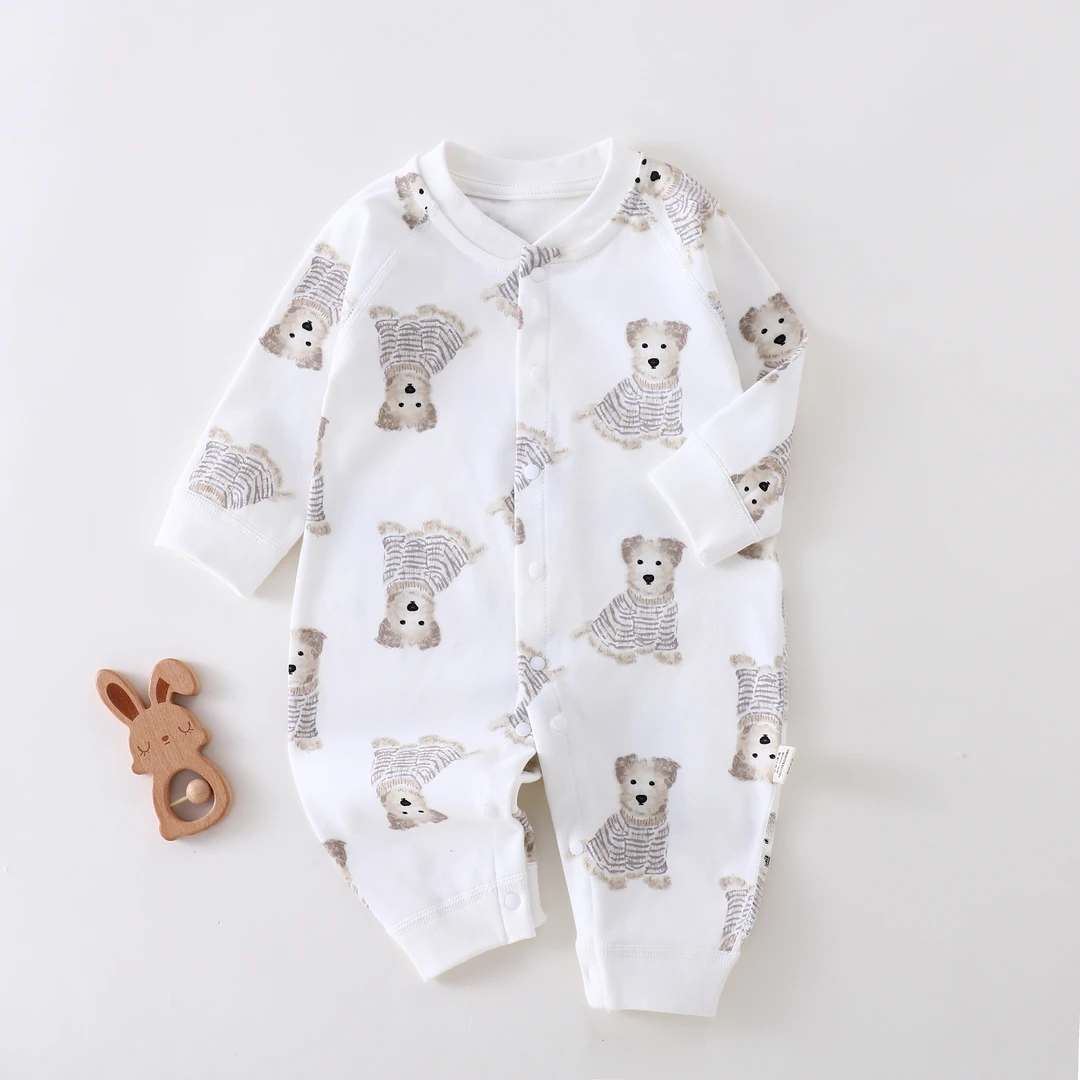 婴幼儿连体衣春秋款纯棉A类四季款新生幼儿内搭穿打底宝宝春装