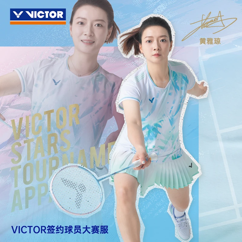 威克多VICTOR速干透气羽毛球服短裙女大赛防走光K-56300