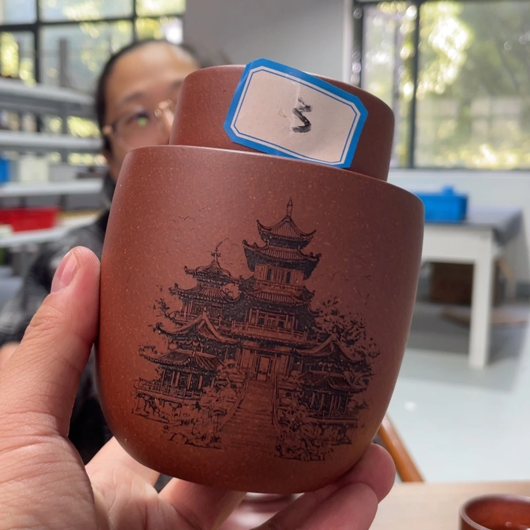 茶杯紫砂降坡泥茶叶罐3333333