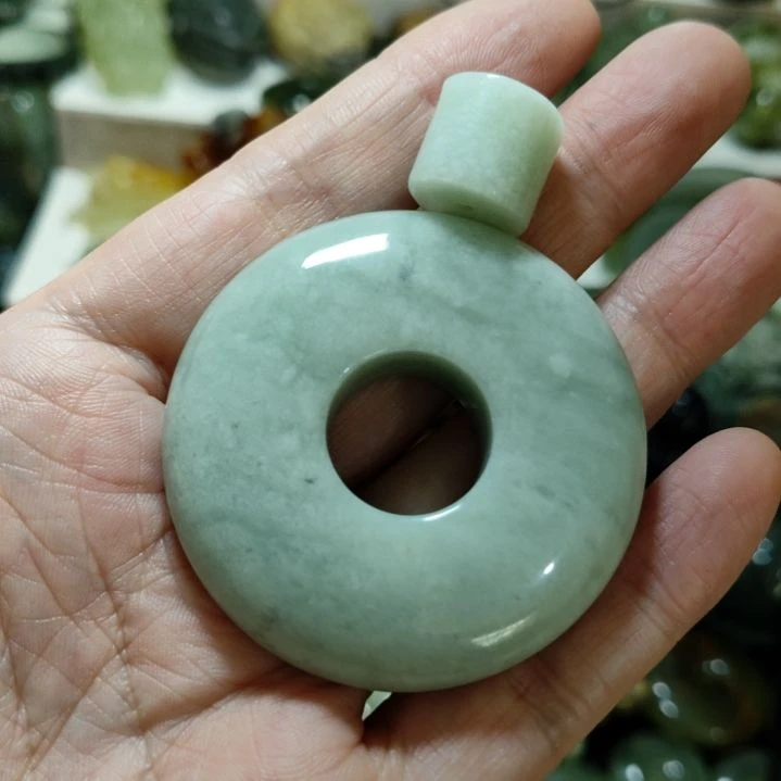 岫玉平安扣未镶嵌