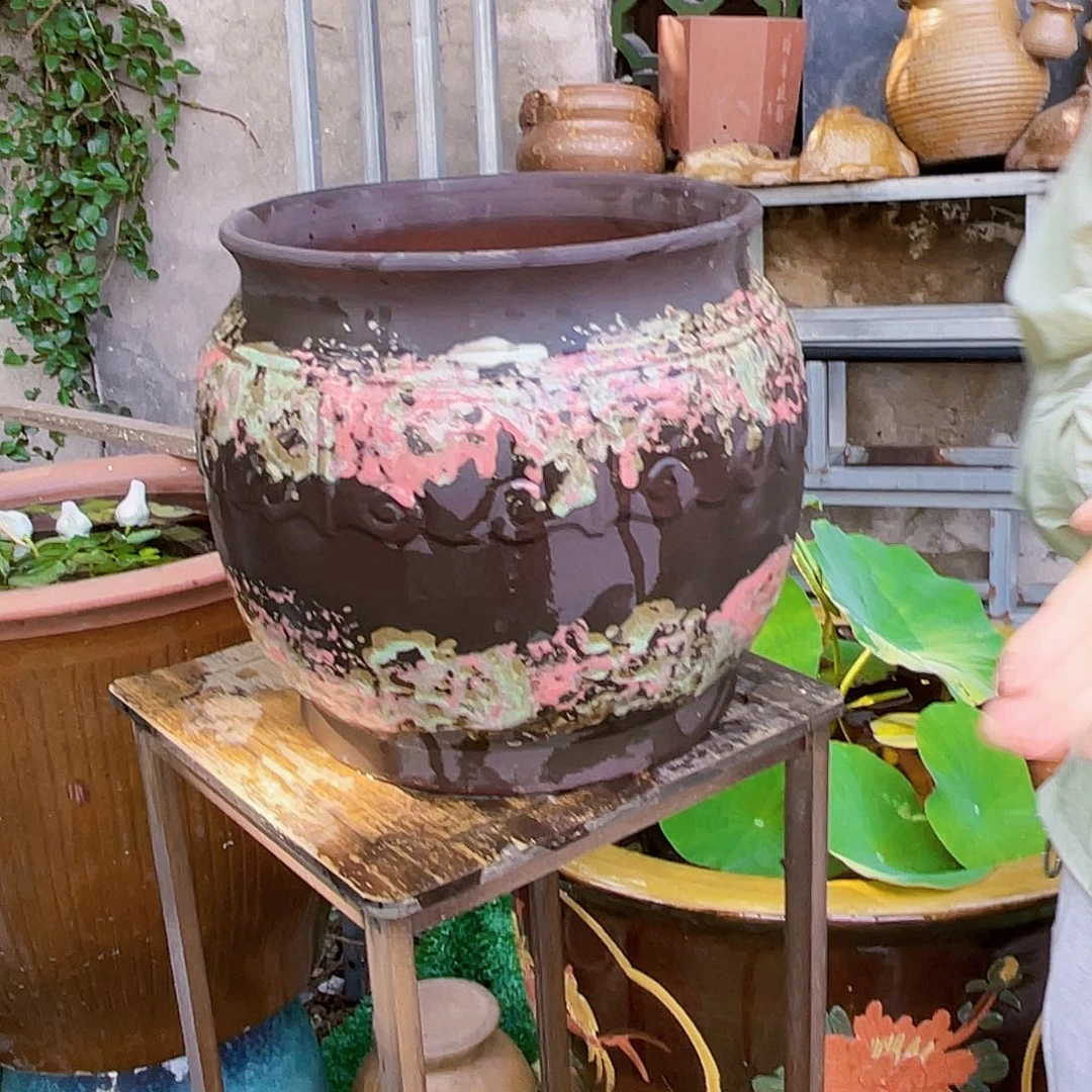 紫砂花盆王嫂花盆直播0525-172高26口25