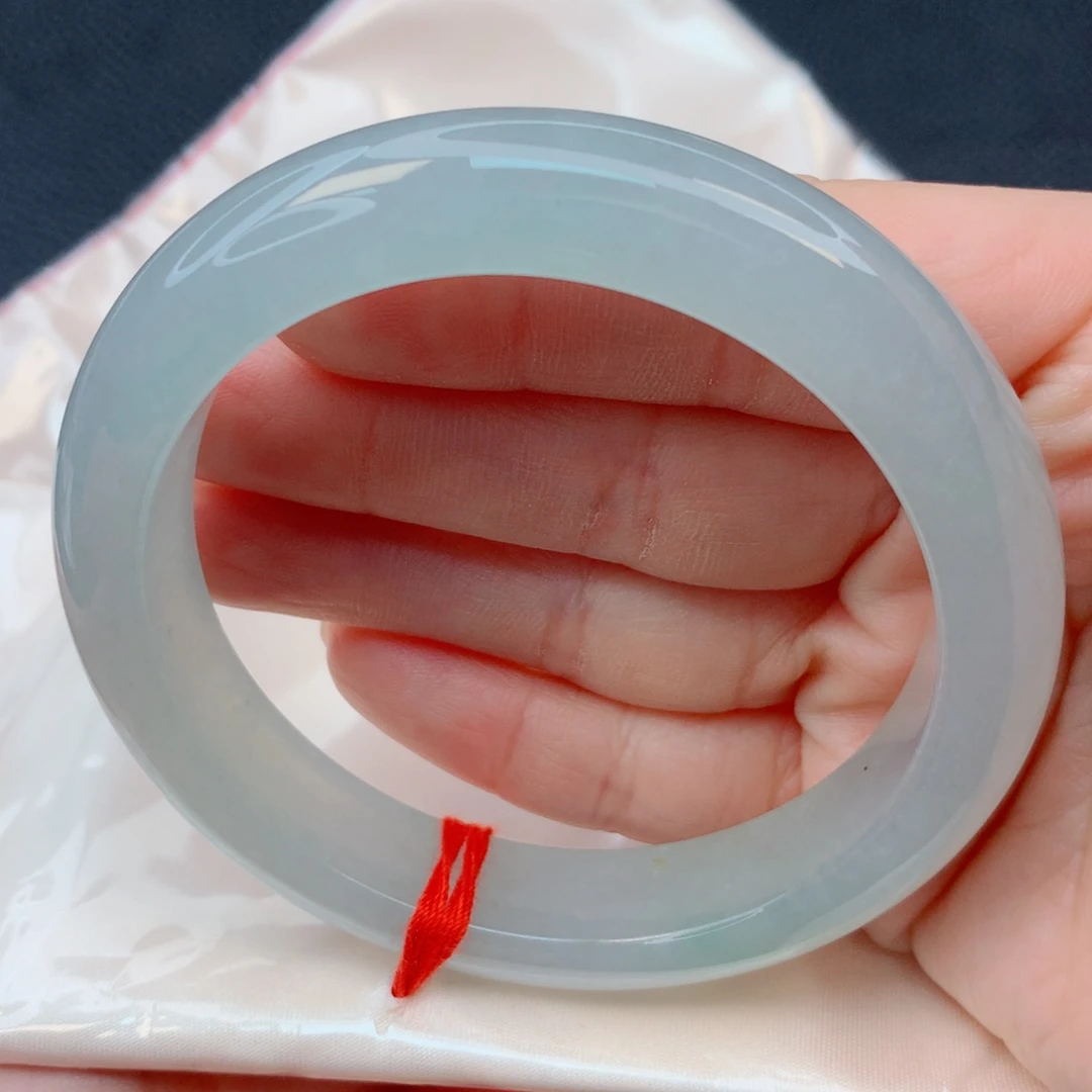 翡翠未镶嵌手镯57-58冰透满圈晴水