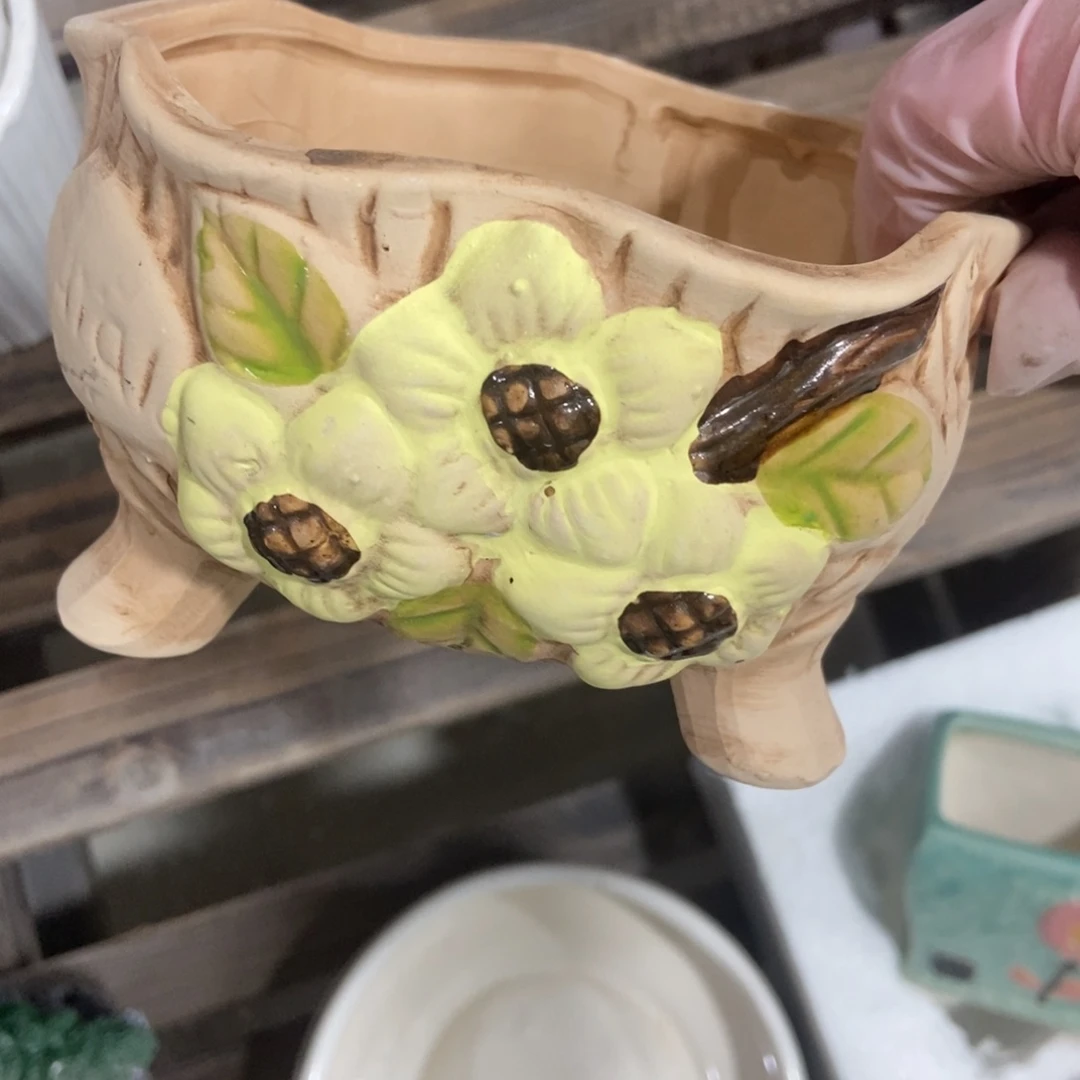 红陶高温陶瓷花盆