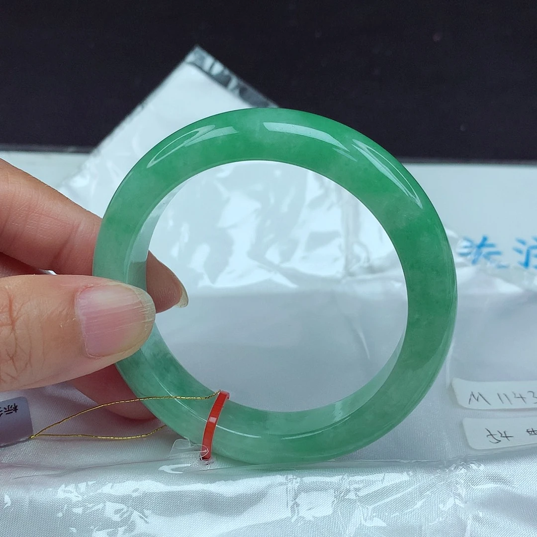 未镶嵌手镯翡翠54圈4376