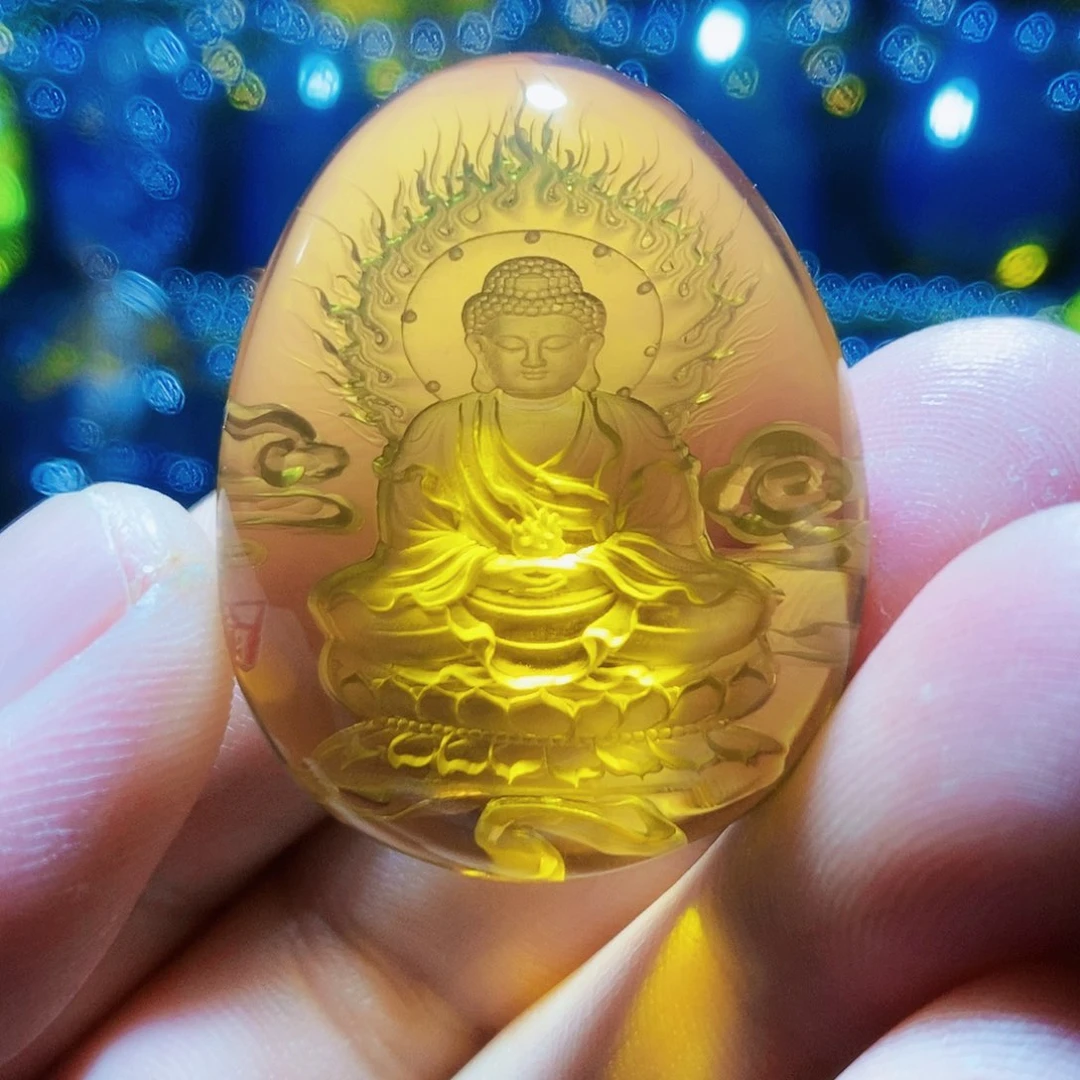 【闪购商品】蓝珀颈饰未镶嵌蓝珀阴雕