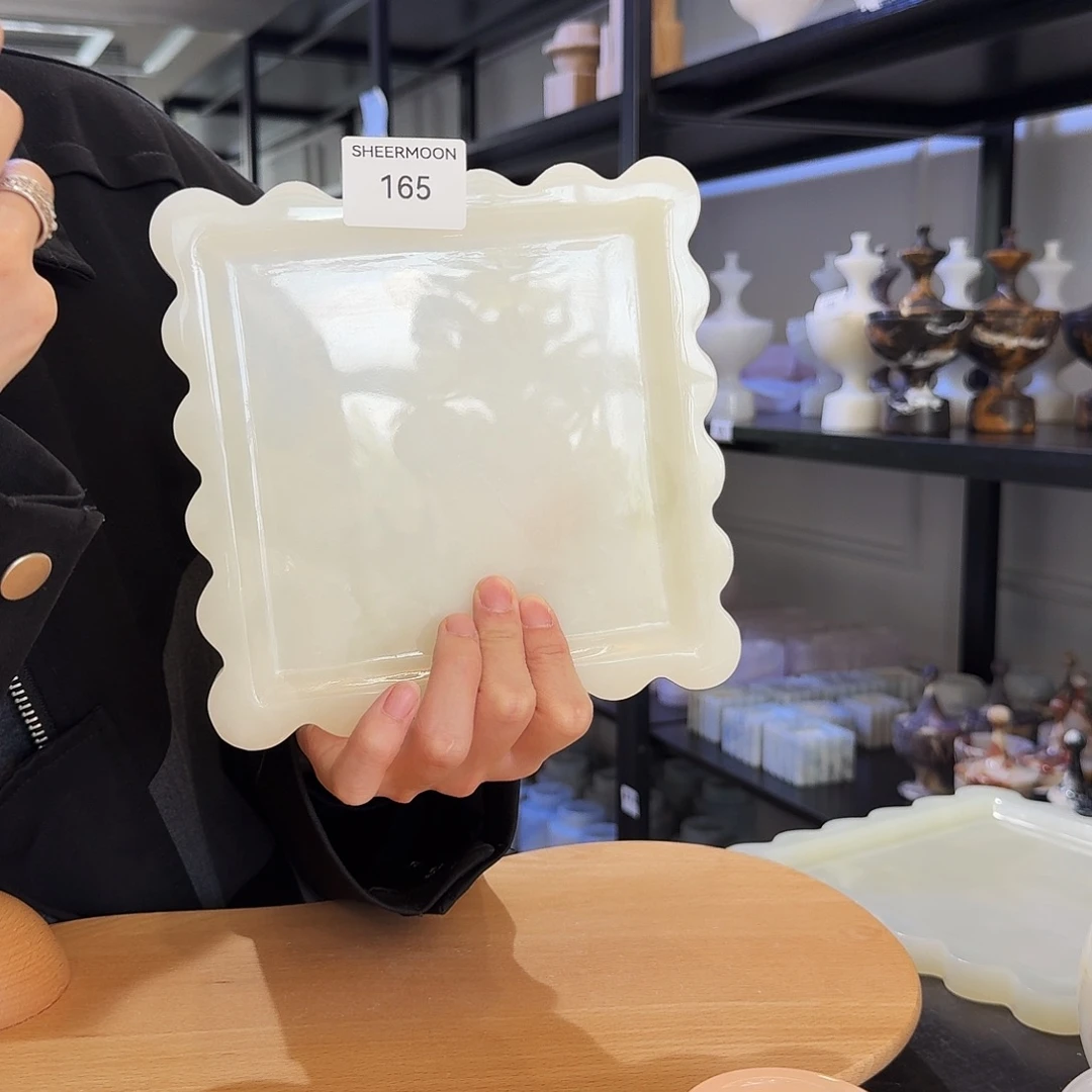 大理石165青玉小饼干盘