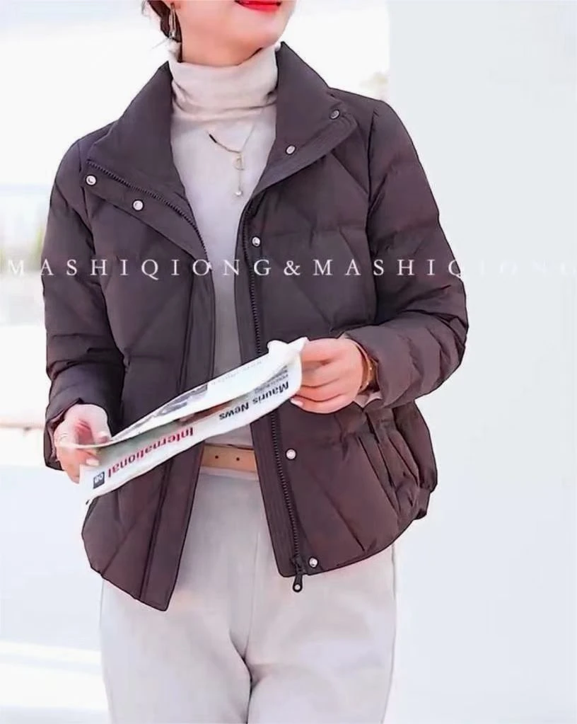 《林李上新》8839时尚休闲保暖羽绒服冬季新款百搭潮流白鸭绒羽绒服