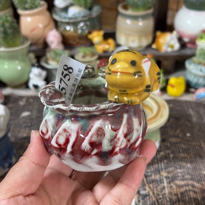 口5 手工花盆满30包邮