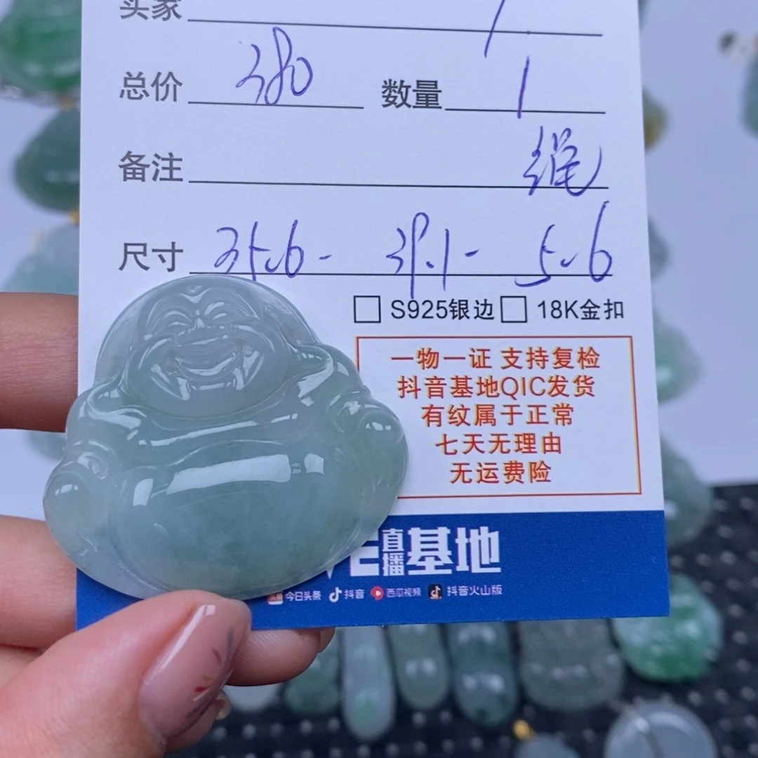 #***7翡翠未镶嵌颈饰天然翡翠