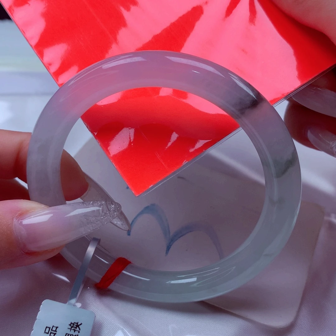 翡翠手镯未镶嵌天然缅甸翡翠A货手镯 37号