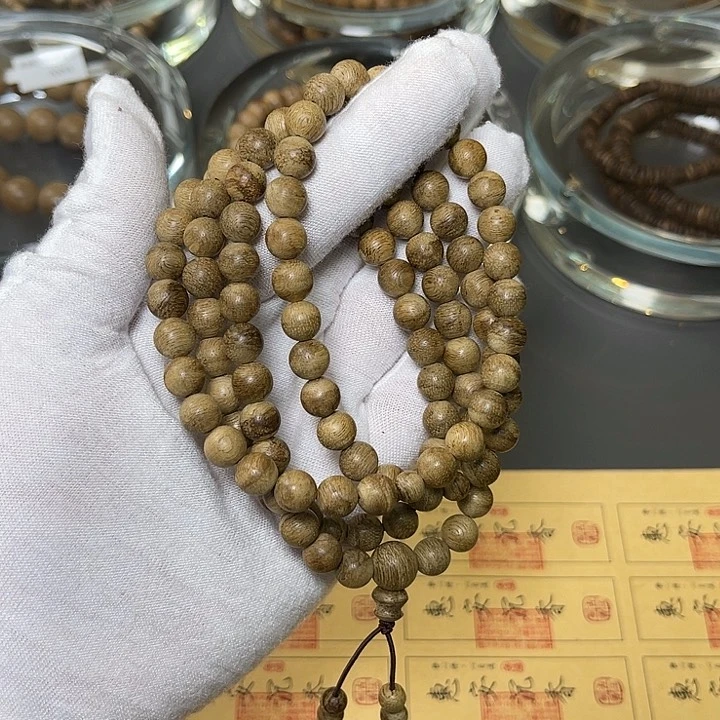 手串沉香菩萨7mm多古董老料