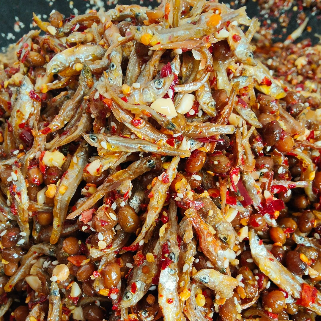 宜昌特产特色开胃小菜即食熟食香辣豆豉鱼茄子小鱼辣椒下饭菜袖珍