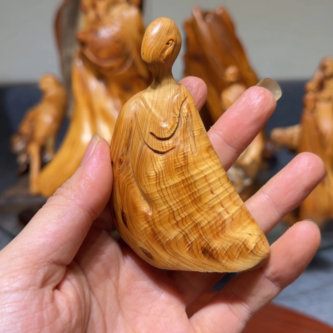 柏木崖柏手把件摆件