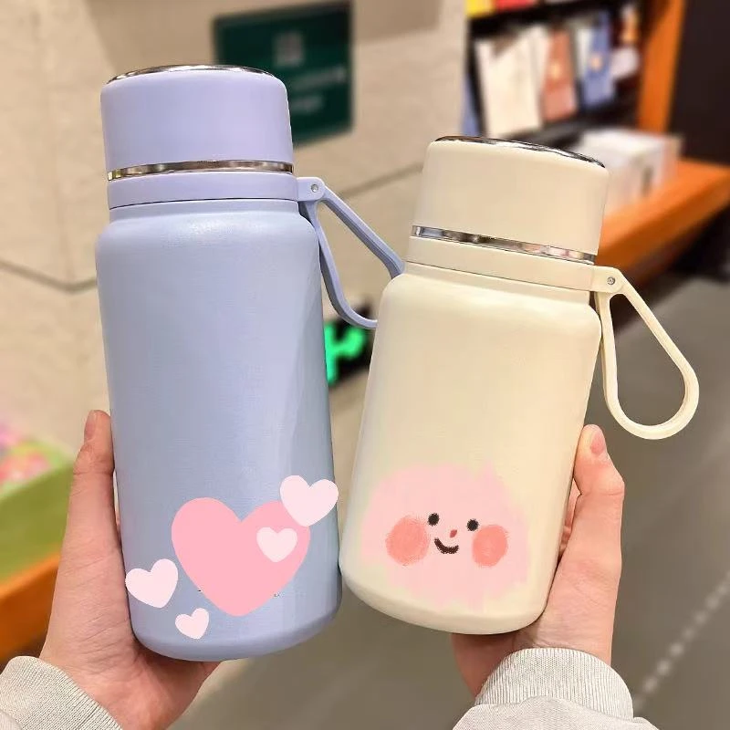 大容量保温杯男女便携茶水分离弹跳盖杯子户外出旅行双饮货架