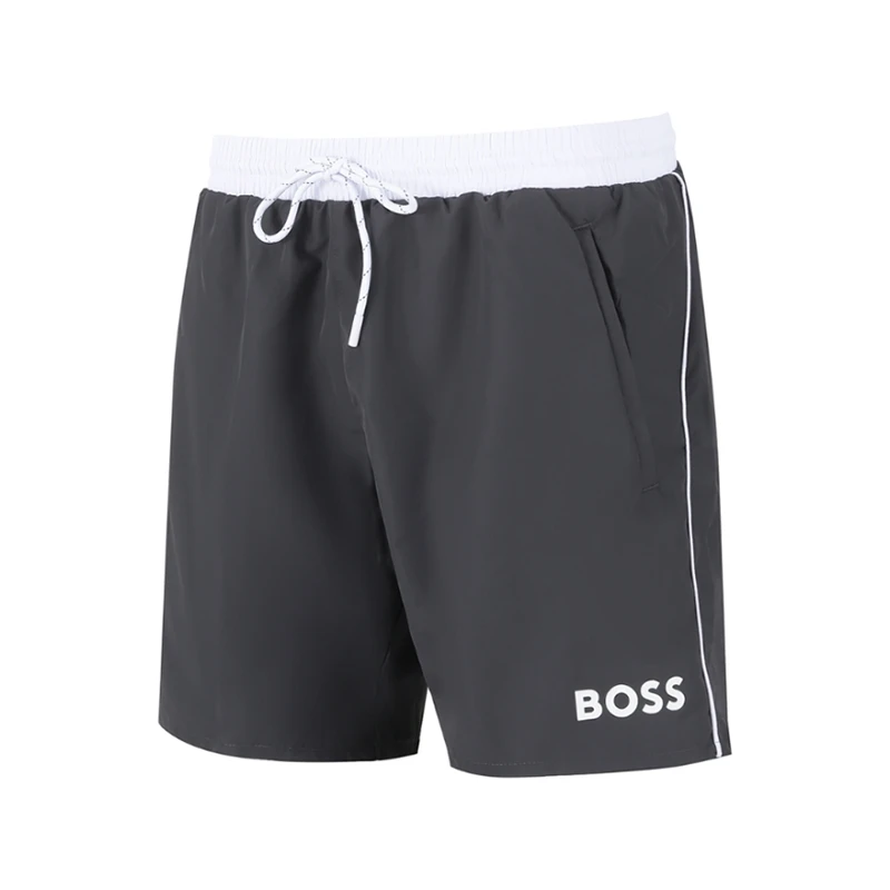 Hugo Boss雨果博斯 男士black系列LOGO胶印短裤沙滩裤50515191