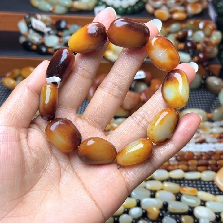 皖***】和田玉未镶嵌手链