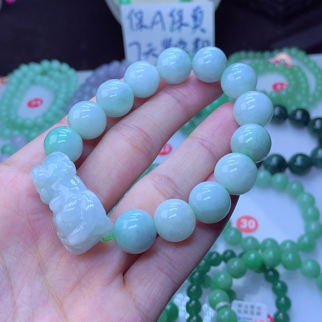 翡翠毛衣链未镶嵌